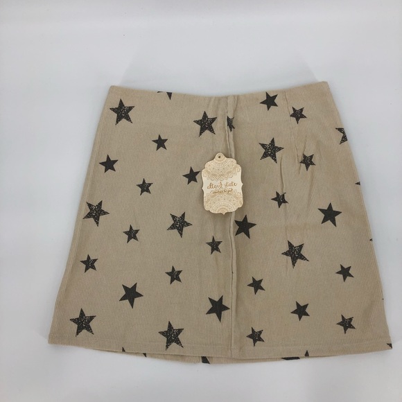 New with Tags! Altar'd State Corduroy Star Mini Skirt - Small - Picture 2 of 6